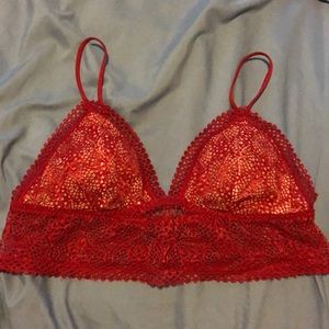 Victoria’s Secret Red Bralette Size S
